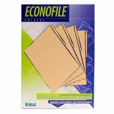 5 Paquetes de 100 Folders Econofile Color Beige